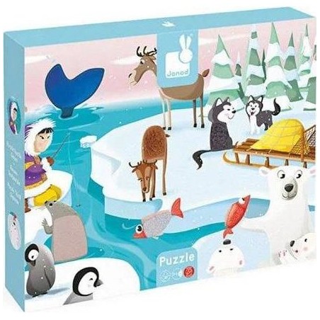 Puzzle tactile la vie sur la banquise