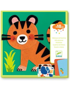Tableaux de feutrine - Animaux tout doux - Djeco
