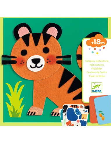 Tableaux de feutrine - Animaux tout doux - Djeco