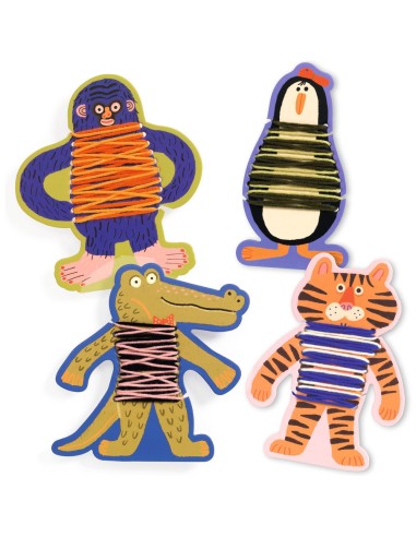 Premier tissage - Les pulls des animaux - Djeco