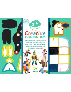 Creative punch out box-Coffret multi activités… tout est utilisé ! - 6 Bonhommes et Toutous - Djeco 2