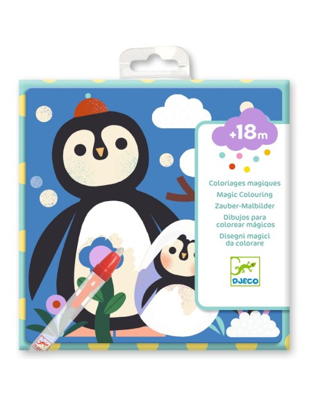 Coloriages magiques - Coucou caché maman-bébé du monde - Djeco