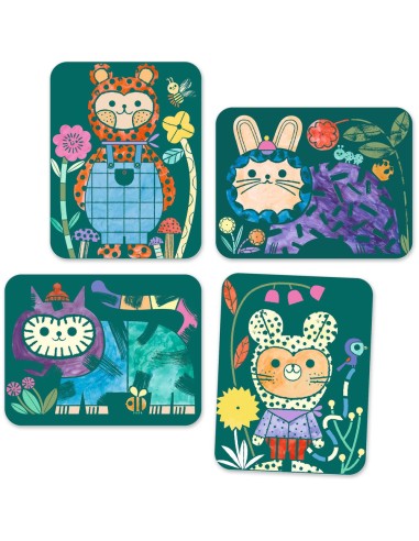 Peinture magique à révéler - Animaux déguisés - Djeco