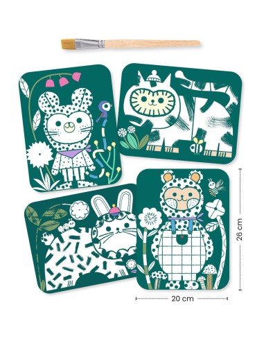 Peinture magique à révéler - Animaux déguisés - Djeco