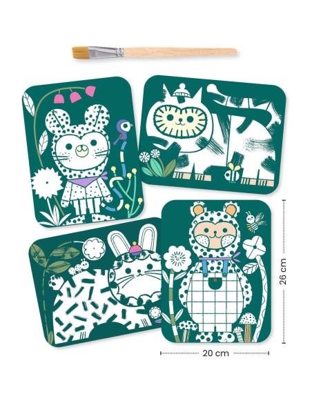 Peinture magique à révéler - Animaux déguisés - Djeco