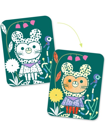 Peinture magique à révéler - Animaux déguisés - Djeco