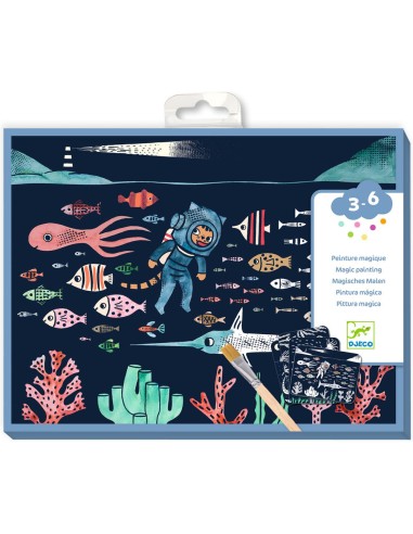 Peinture magique à révéler - Dans l'océan - Djeco