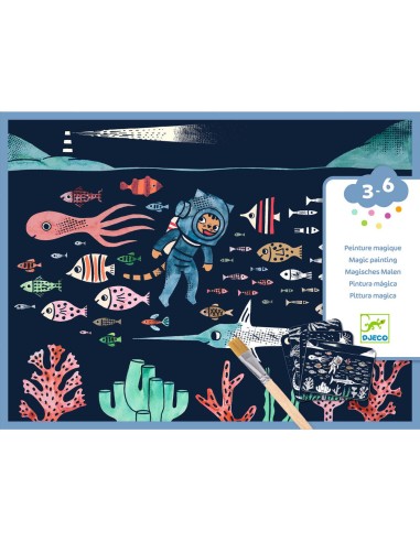 Peinture magique à révéler - Dans l'océan - Djeco