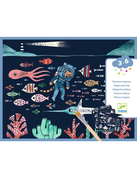 Peinture magique à révéler - Dans l'océan - Djeco
