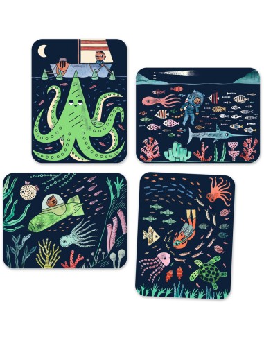 Peinture magique à révéler - Dans l'océan - Djeco