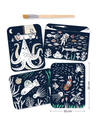 Peinture magique à révéler - Dans l'océan - Djeco