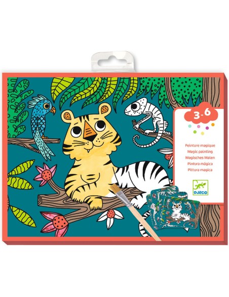 Peinture magique à révéler - Dans la jungle - Djeco