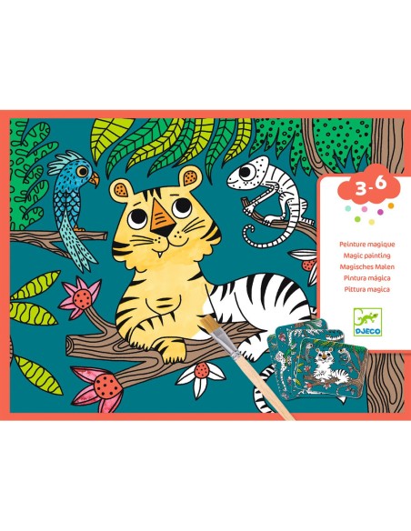 Peinture magique à révéler - Dans la jungle - Djeco