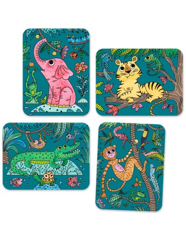 Peinture magique à révéler - Dans la jungle - Djeco