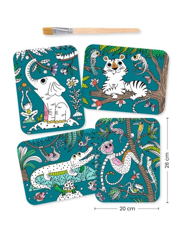 Peinture magique à révéler - Dans la jungle - Djeco