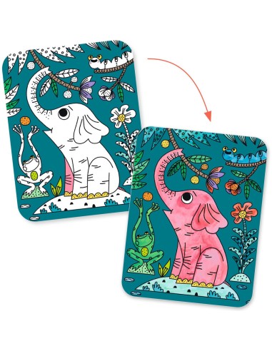 Peinture magique à révéler - Dans la jungle - Djeco