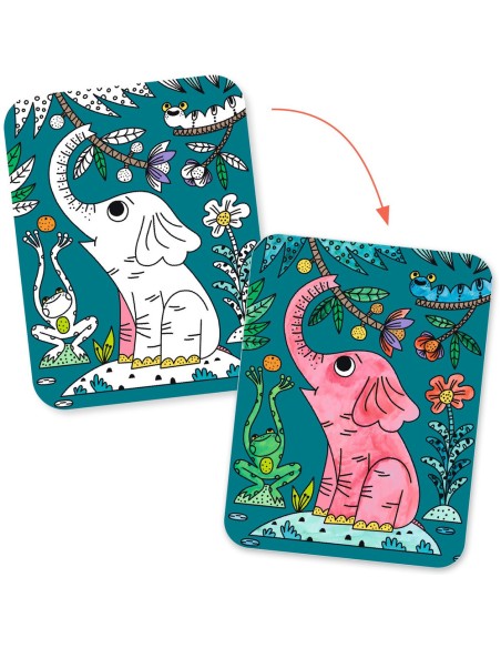 Peinture magique à révéler - Dans la jungle - Djeco