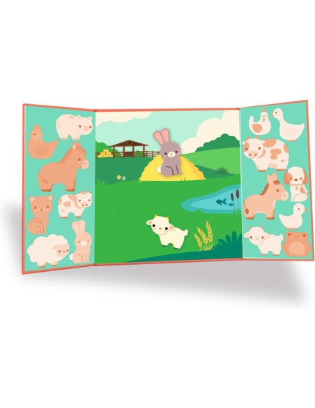 Stickers épais et repositionnables - Les animaux de la ferme - Djeco