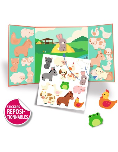 Stickers épais et repositionnables - Les animaux de la ferme - Djeco
