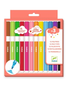 12 feutres Super Lavables - Djeco