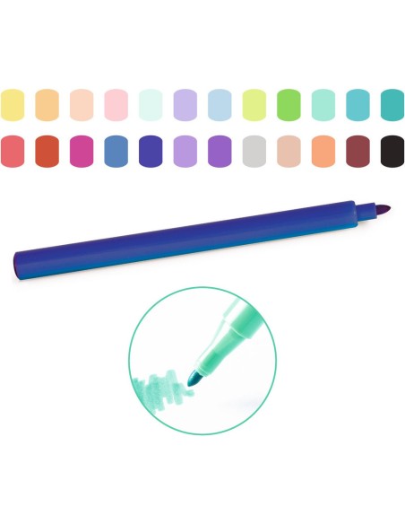 Lot de 24 feutres -Essentiels - Djeco