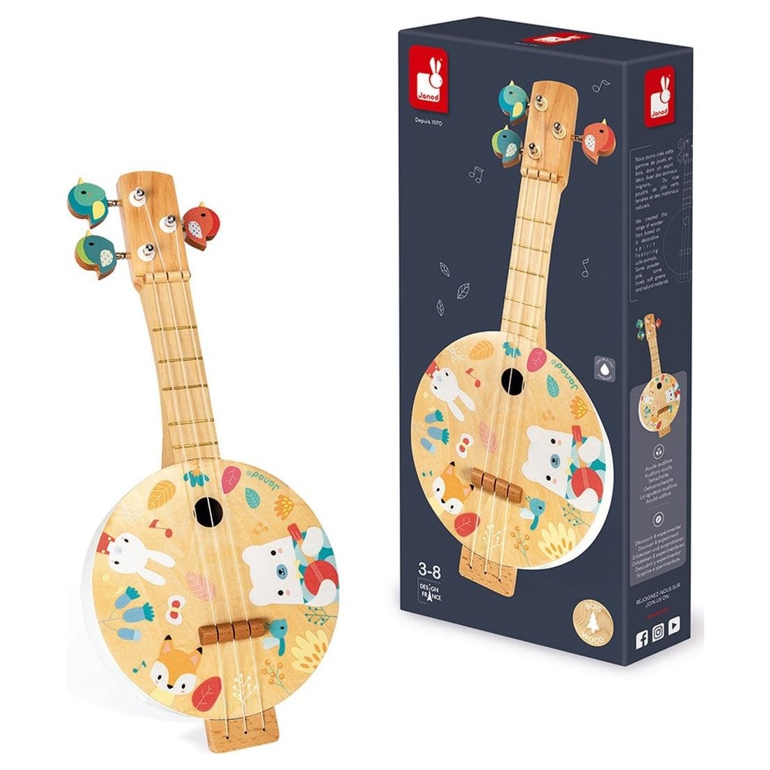 Instrument de musique en bois - Percussions pour enfant - Djeco