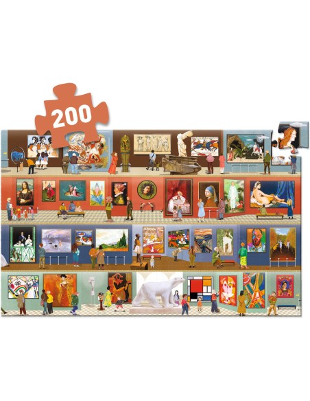 Au musée + livret - 500 pcs - Djeco