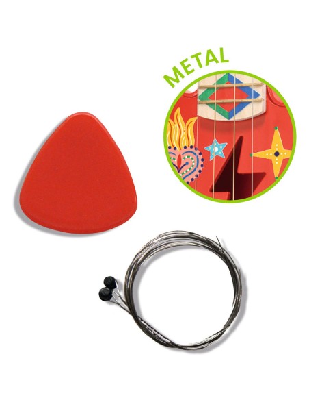 Guitare Rock 4 cordes métalliques - Petit Modèle - Djeco