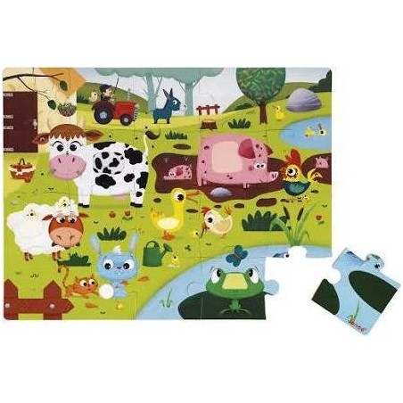 Puzzle tactile les animaux de la ferme