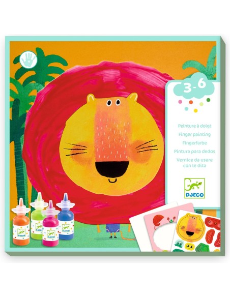 Peinture à doigt - Animaux foufous - Djeco