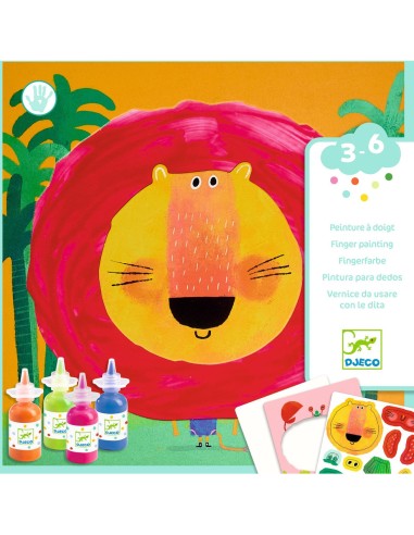 Peinture à doigt - Animaux foufous - Djeco