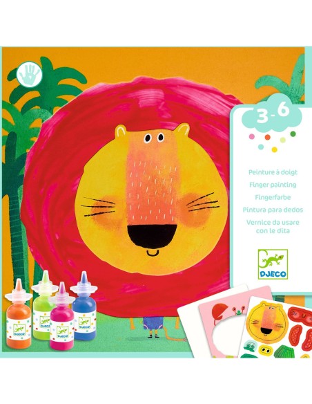 Peinture à doigt - Animaux foufous - Djeco