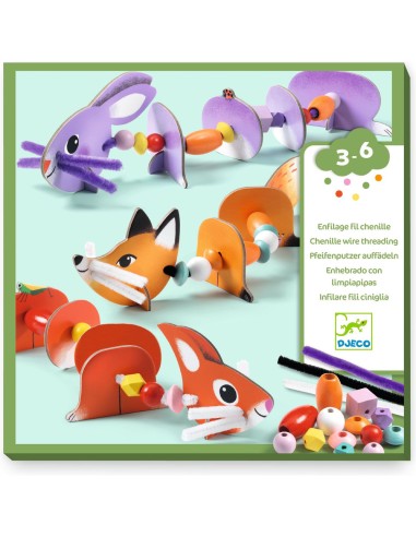 Enfilage - Animaux mignons - Djeco