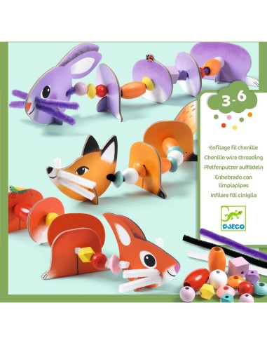 Enfilage - Animaux mignons - Djeco