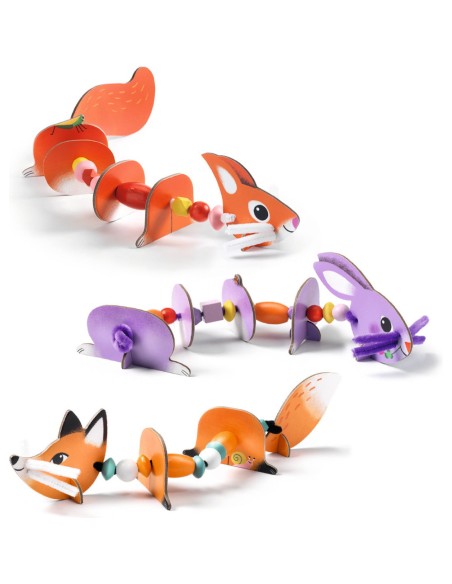 Enfilage - Animaux mignons - Djeco