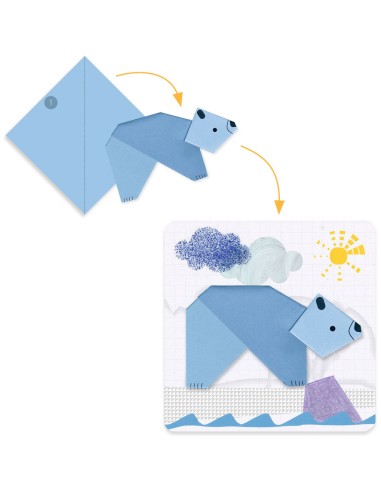 Premiers pliages - 1, 2, 3… plié ! - Djeco