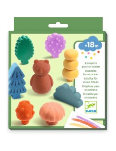 8 crayons et une drôle de forêt - Djeco
