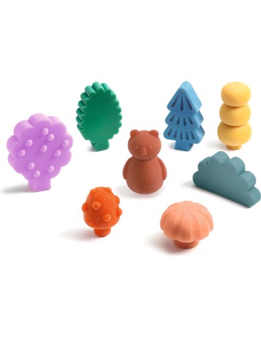 8 crayons et une drôle de forêt - Djeco