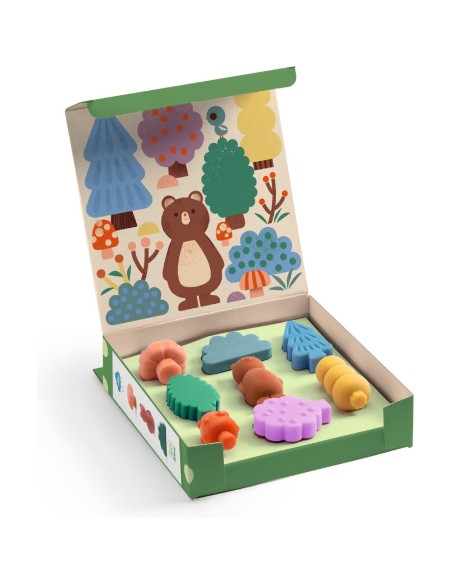 8 crayons et une drôle de forêt - Djeco