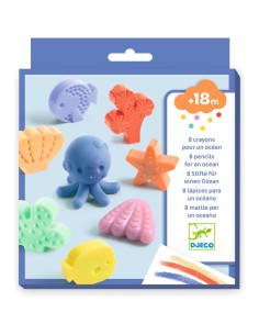 8 crayons et un joyeux océan - Djeco