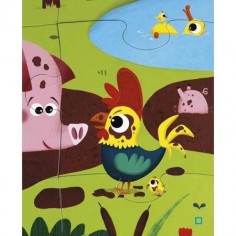 Puzzle tactile les animaux de la ferme 2