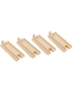 Ensemble de 4 rails droits - Hape