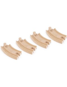 Ensemble de 4 petits rails courbés - Hape