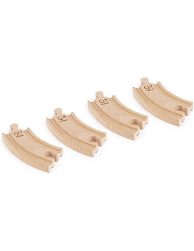 Ensemble de 4 petits rails courbés - Hape