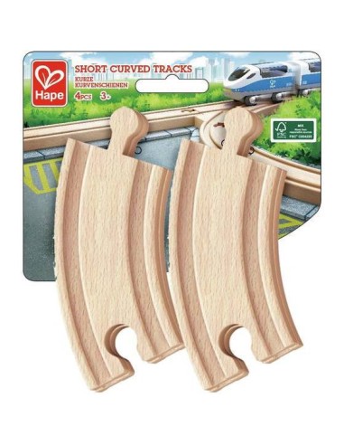 Ensemble de 4 petits rails courbés - Hape