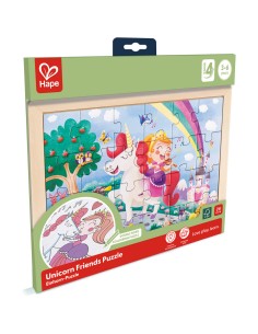 Puzzle 24 pcs Licorne 2 en 1 - Hape