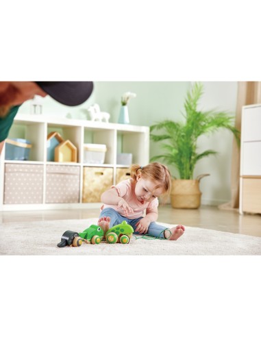 Famille de grenouilles à tirer - Hape