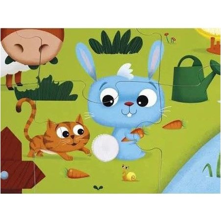 Puzzle tactile les animaux de la ferme