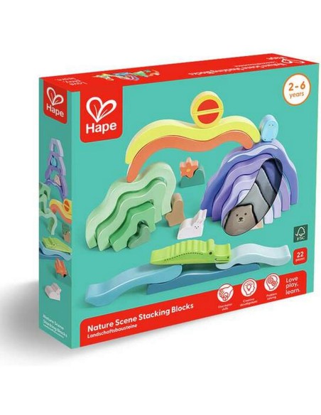 Blocs à empiler Nature et Animaux - Hape