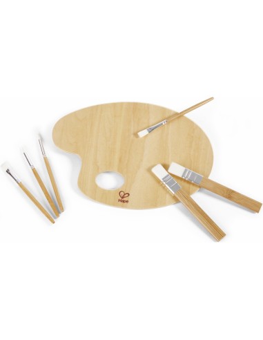 Palette de peinture et ses pinceaux - Hape